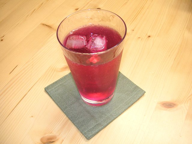 自家製無農薬赤しそスカッシュ